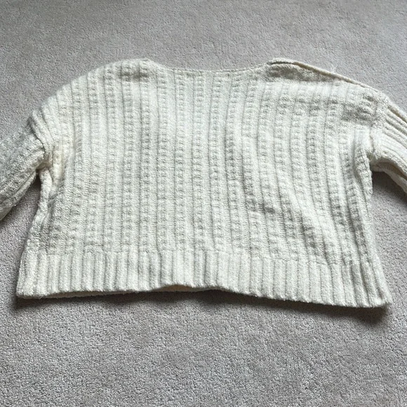 altar’d state cropped beige sweater size xs - Picture 2 of 3